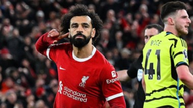  الدولي المصري محمد صلاح نجم ليفربول الإنجليزي