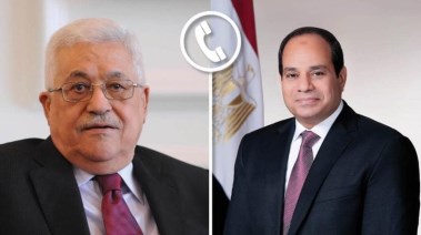  الرئيس عبد الفتاح السيسي والرئيس الفلسطيني محمود عباس