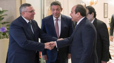 استقبال الرئيس السيسي لمرشحي الرئاسة