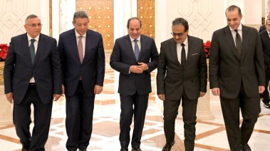 استقبال الرئيس عبد الفتاح السيسي لمرشحي الرئاسة بقصر الاتحادية