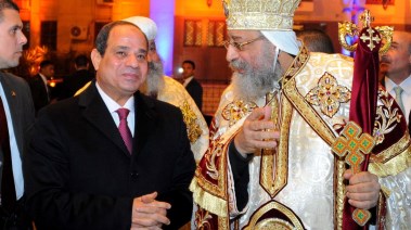 الرئيس عبد الفتاح السيسي والبابا تواضروس الثاني