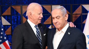رئيس حكومة الاحتلال بنيامين نتنياهو والرئيس الأمريكي جو بايدن