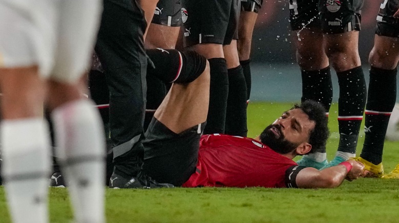 إصابة محمد صلاح في مباراة غانا