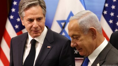 أنتوني بلينكن ورئيس الوزراء الإسرائيلي بنيامين نتنياهو