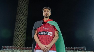 لاعب النادي الأهلي وسام أبو علي