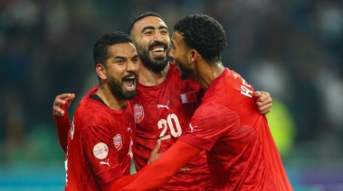 فرحة لاعبي البحرين