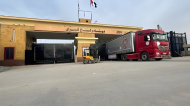 دخول المساعدات المصرية من معبر رفح