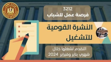 وزارة العمل تعلن عن 3212 وظيفة بـ 9 محافظات 
