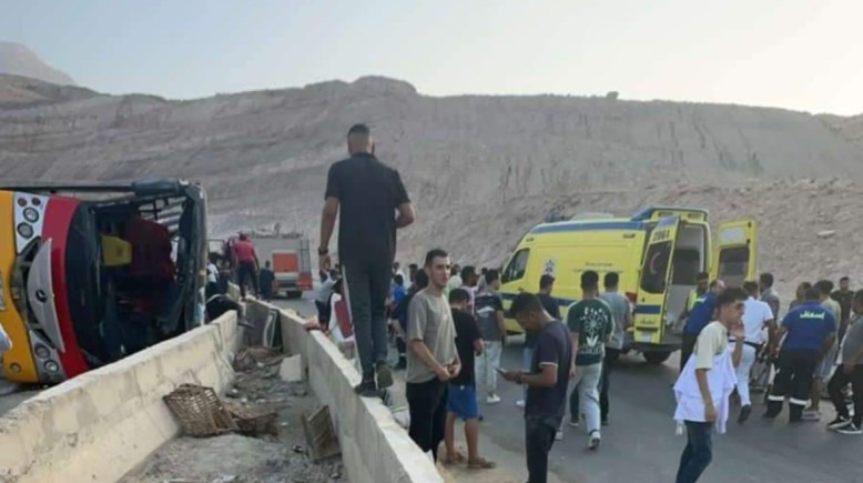 حادث  طريق الجلالة العين السخنة