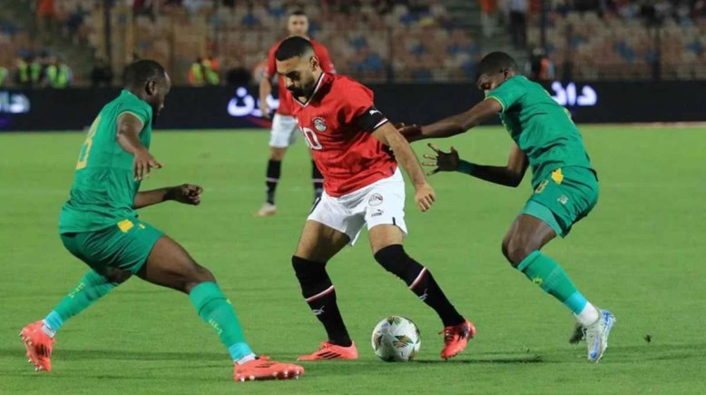 من مباراة منتخب مصر مع موريتانيا