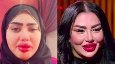 الفنانة إيمان أيوب وأم سجدة