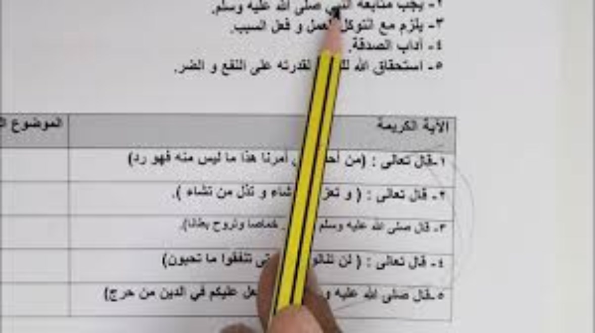 اختبار دراسات اسلامية ثاني متوسط الفصل الثاني