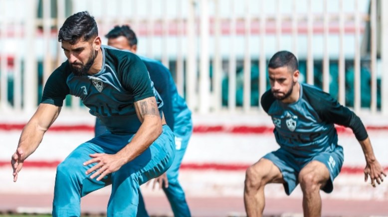 جانب من مران فريق الزمالك 