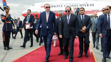 الرئيس عبد الفتاح السيسي ونظيره التركي رجب طيب أردوغان