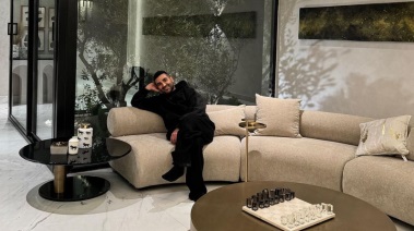أحمد سعد في منزله بالرياض