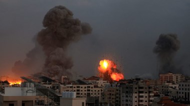قصف إسرائيلي على غزة (صورة أرشيفية)