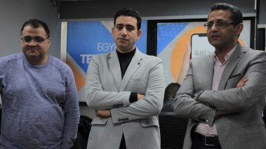 نقيب الصحفيين وسامي عبد الراضي ومحمد الجارحي