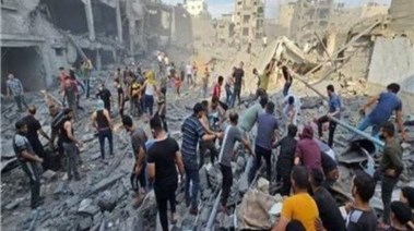 جانب من الدمار في غزه بسبب الهجوم الإسرائيلي