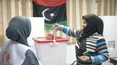 إجراء انتخابات في ليبيا
