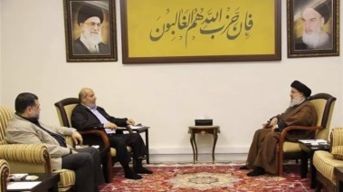 لقاء حسن نصر الله مع قادة حماس 