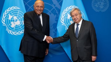 وزير الخارجية و أنطونيو جوتيريش الأمين العام للأمم المتحدة
