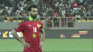 محمد صلاح يهدر أمام السنغال