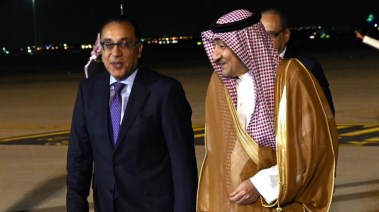 رئيس الوزراء الدكتور مصطفي مدبولي ووليد الخريجي نائب وزير الخارجية السعودي