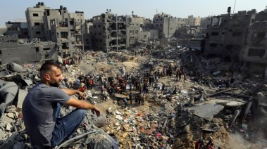 آثار الدمار في قطاع غزة جراء القصف الإسرائيلي