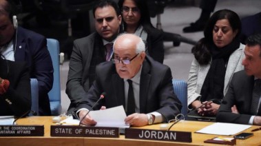 المبعوث الفلسطيني لدى الأمم المتحدة رياض منصور