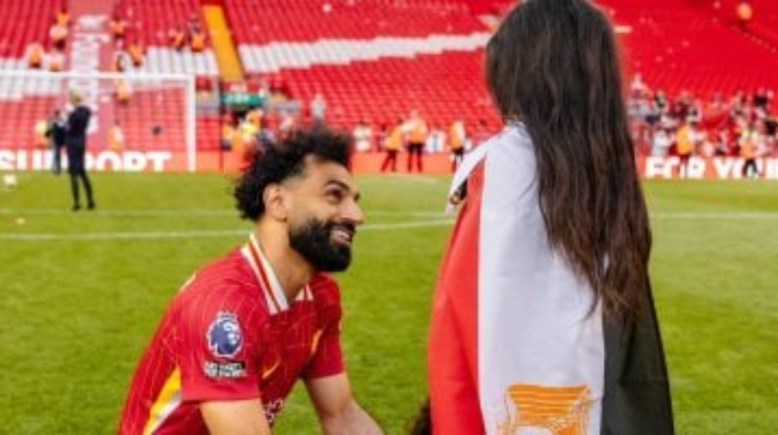 محمد صلاح وابنته