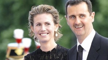 أسماء الأسد وزوجها الرئيس بشار الأسد