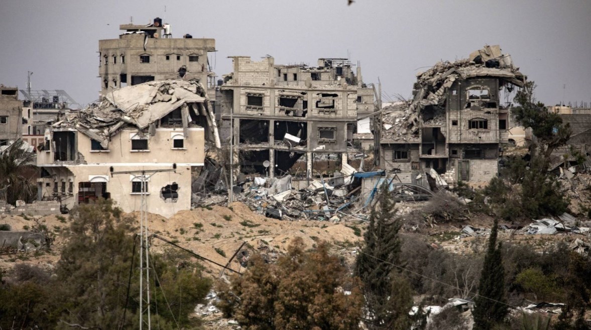 آثار الدمار الذي لحق بقطاع غزة