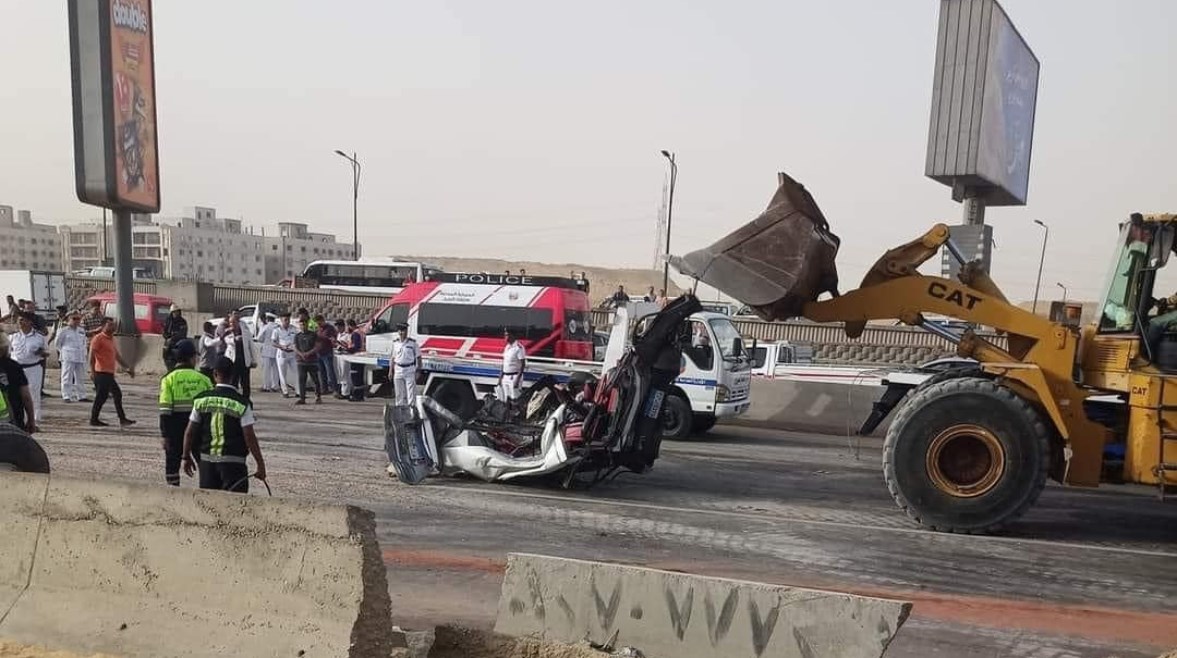 جانب من حادث دائري المعادي