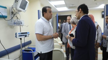 جانب من جولة وزير الصحة الدكتور خالد عبدالغفار بمستشفي العلمين