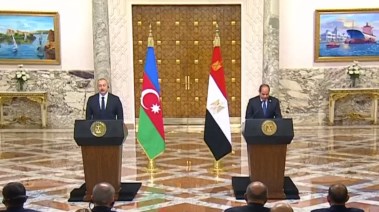 مؤتمر صحفي للرئيس السيسي ومظيره الأذربيجاني