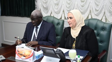 وزيرة التضامن الاجتماعي نيفين القباج ووزير التنمية الاجتماعية بدولة السودان