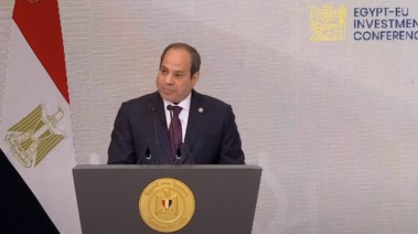 الرئيس السيسي خلال فعاليات مؤتمر الاستثمار المصري الأوروربي المشترك