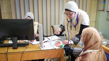 عيادة طبية تابعة للبعثة الطبية المصرية للحج