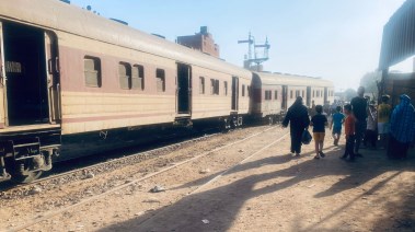 خروج قطار عن القضبان في المنوفية- 25 يونيو 2024