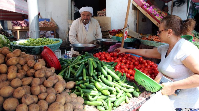 سوق خضراوات في مصر