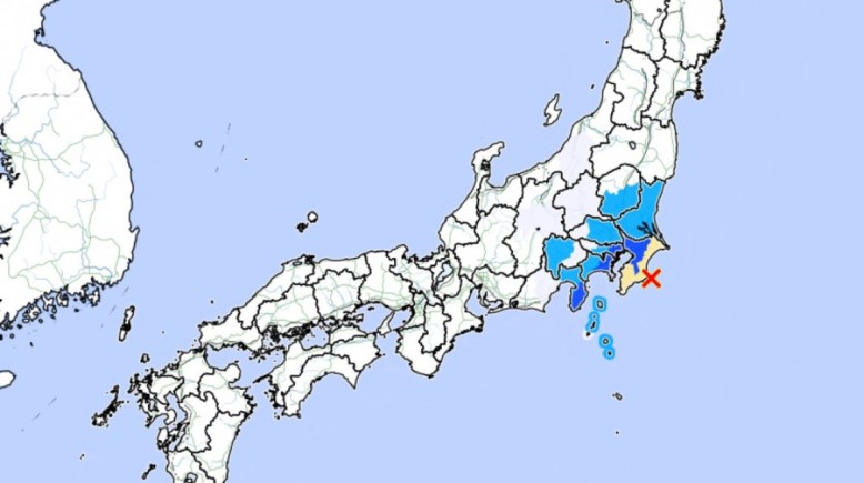 خريطة الزلزال