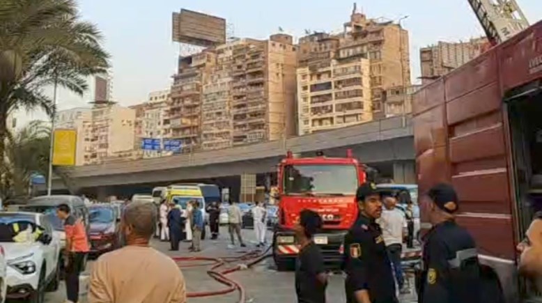 حريق شقة بميدان سفنكس 