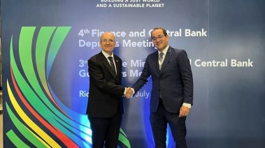 وزير المالية المصري مع نظيره التركى على هامش اجتماعات «مجموعة العشرين»