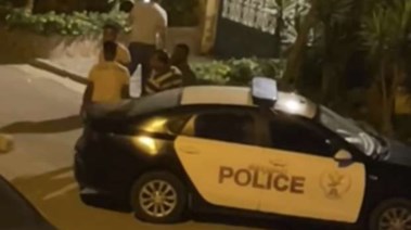 الشرطة أمام فيلا الفنانة حسناء سيف الدين
