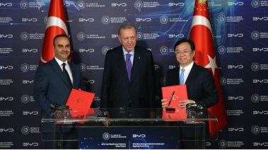 توقيع تركيا اتفاقية مع شركة بي واي دي 