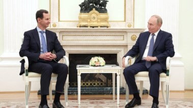 اجتماع الرئيس الروسي بوتن والرئيس السوري بشار الأسد 