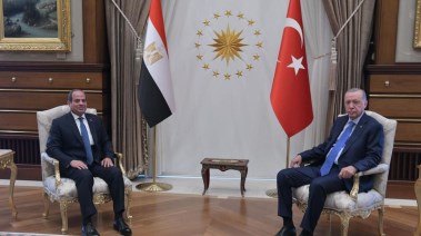 الرئيس عبد الفتاح السيسي ونظيره التركي رجب طيب إردوغان