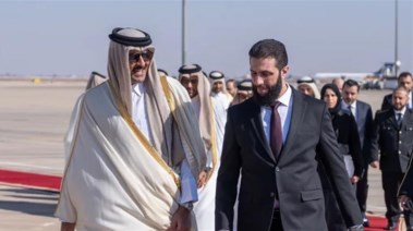 أمير قطر تميم بن حمد آل ثاني وأحمد الشرع