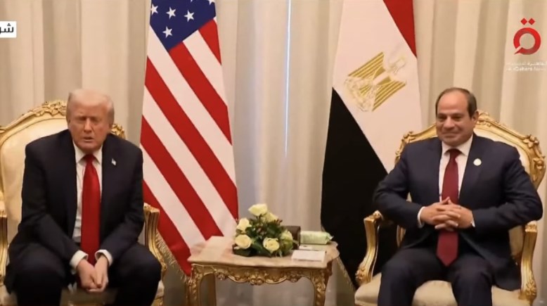 الرئيس عبدالفتاح السيسي مع  الرئيس الأمريكي دونالد ترامب