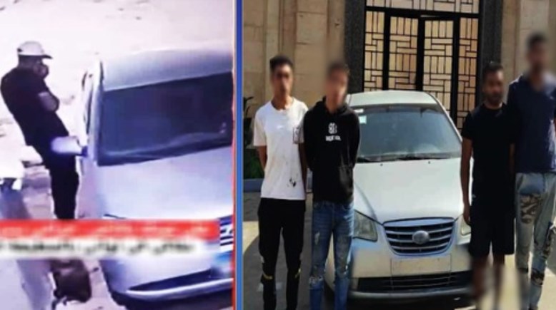 المتهمون وجانب من الواقعة المتهمون وجانب من الواقعة